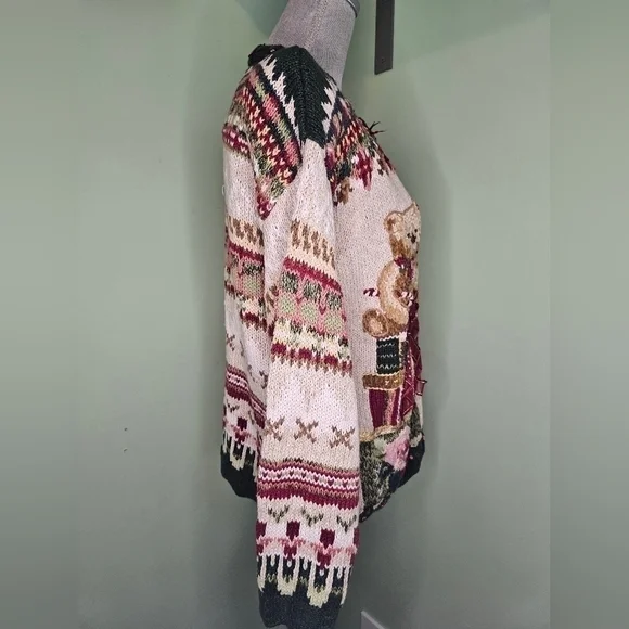 Fashion Bug Ugly Christmas sweater women's large teddy bear - Picture 5 of 6